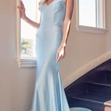 Juliet 276 Stone Accented Long Mermaid Gown