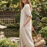 Crochet Woven Drawstring Shoulder Tote Bag