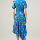 Azure Bloom Garden Dress