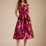Beatrice Floral Mikado Midi Dress
