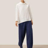 100% Linen Classic Ankle Pants ZOE