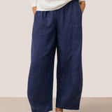 100% Linen Classic Ankle Pants ZOE