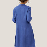 100% Linen Hand Button Long Top DILLON