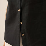 100% Linen Buttons Down Tank Top ERIN