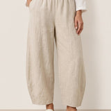 100% Linen Classic Ankle Pants ZOE