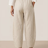 100% Linen Classic Ankle Pants ZOE