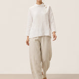 100% Linen Classic Ankle Pants ZOE