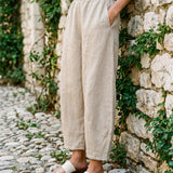 100% Linen Classic Ankle Pants ZOE