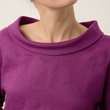 100% Linen Draped Neck Top HOLLIS