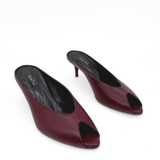 Audrey II Peeptoe Leather Mule
