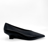 JoJo Leather Wedge Pumps