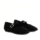 Ashley Suede Mary Jane Flats