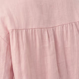 100% Linen Button-Front Drop Shoulder Shirt EASTER