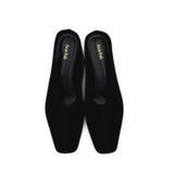 Junie Heeled Suede Mule