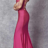 Juliet 276 Stone Accented Long Mermaid Gown