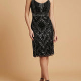 Lara 28860 - Beaded Flounce Dress