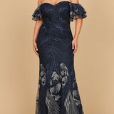 Off Shoulder Mermaid Lace Gown | Lara 28884