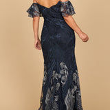 Off Shoulder Mermaid Lace Gown | Lara 28884