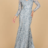 Mermaid, Long Sleeve Gown | 28885