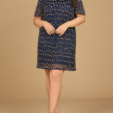 Fancy Beaded T-Shirt Dress