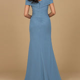 Off Shoulder Elegant Chiffon Gown