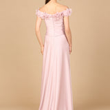 Off Shoulder Satin Gown