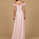 Off Shoulder Satin Gown