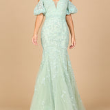 Lace, Off Shoulder Mermaid Gown