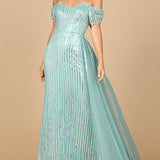 Off Shoulder Fitted Gown