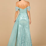 Off Shoulder Fitted Gown