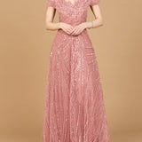 Off Shoulder Beaded Ballgown
