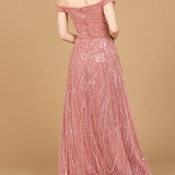 Off Shoulder Beaded Ballgown
