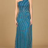 One Shoulder Fitted Gown