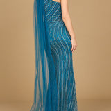 One Shoulder Fitted Gown
