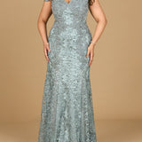 Fitted Lace Mermaid Gown