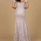 Fitted Lace Mermaid Gown