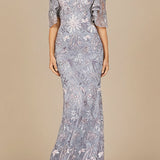 Elegant Off Shoulder Embellished Gown