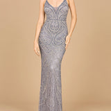V-Neck Fitted Gown