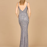 V-Neck Fitted Gown