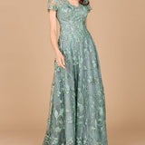 Tonal Lace Ballgown