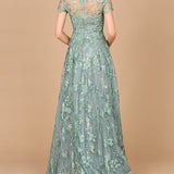 Tonal Lace Ballgown