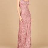 Detachable Half Sleeve Lace Sheath Gown