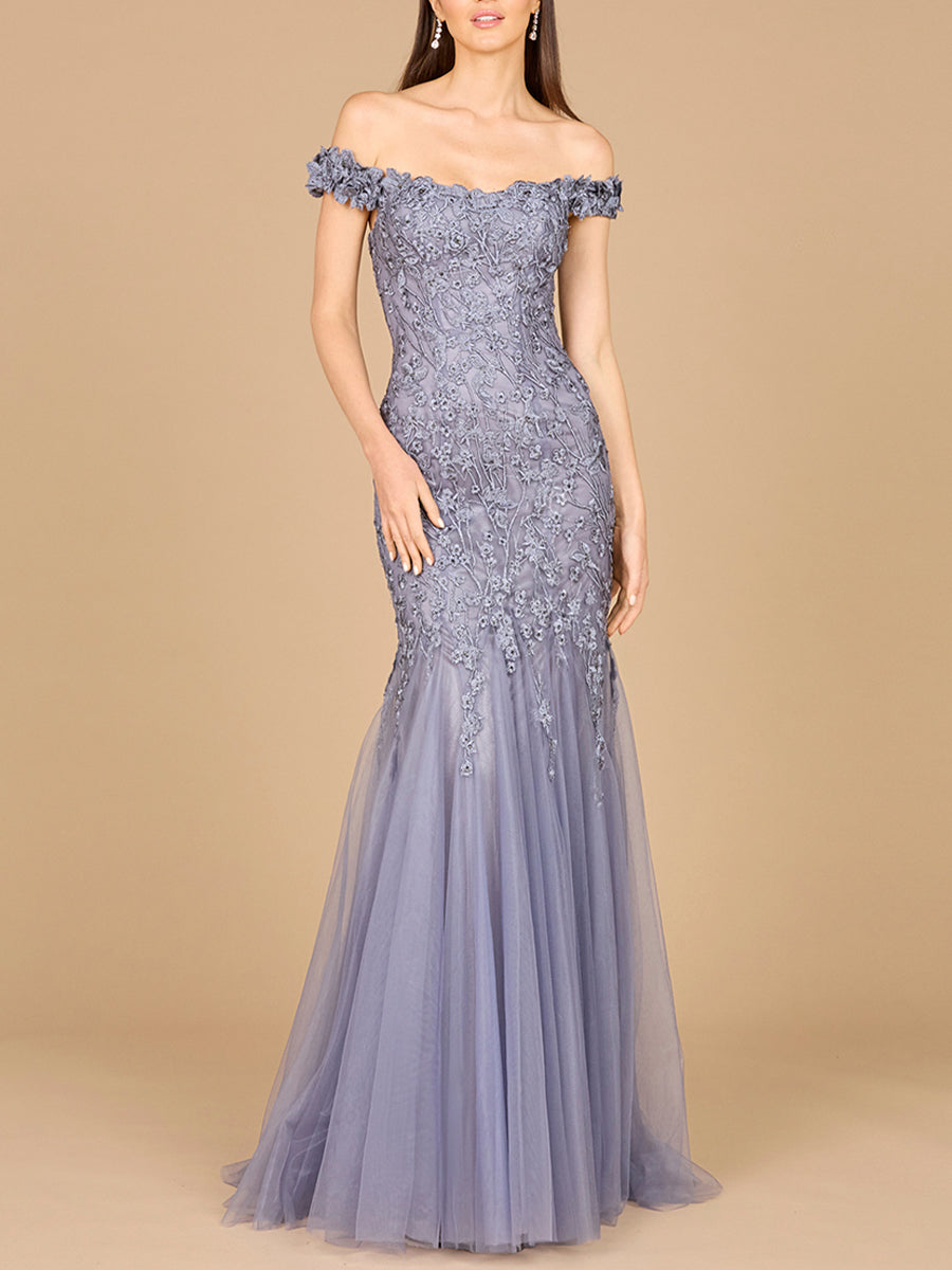 Off Shoulder Mermaid Gown | 29021