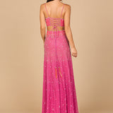 Ombre Beaded Gown  - OUTLET