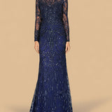 Long Sleeve Lace Gown | 29050