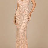 Spaghetti Strap Beaded Dress