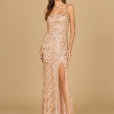Scoop Neck Beaded Dress
