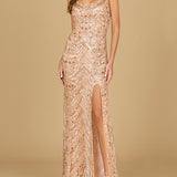 Scoop Neck Beaded Dress