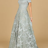 Off Shoulder A-Line Gown | Lara 29122