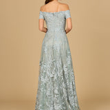 Off Shoulder A-Line Gown | Lara 29122